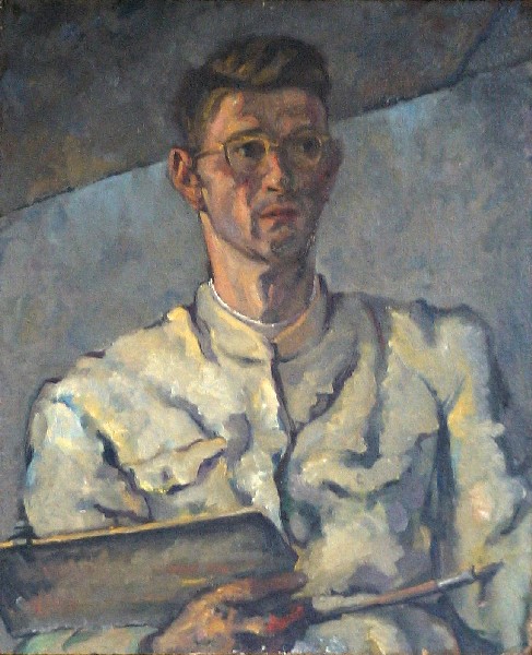 "Autoritratto" (olio su tela degli anni '40)